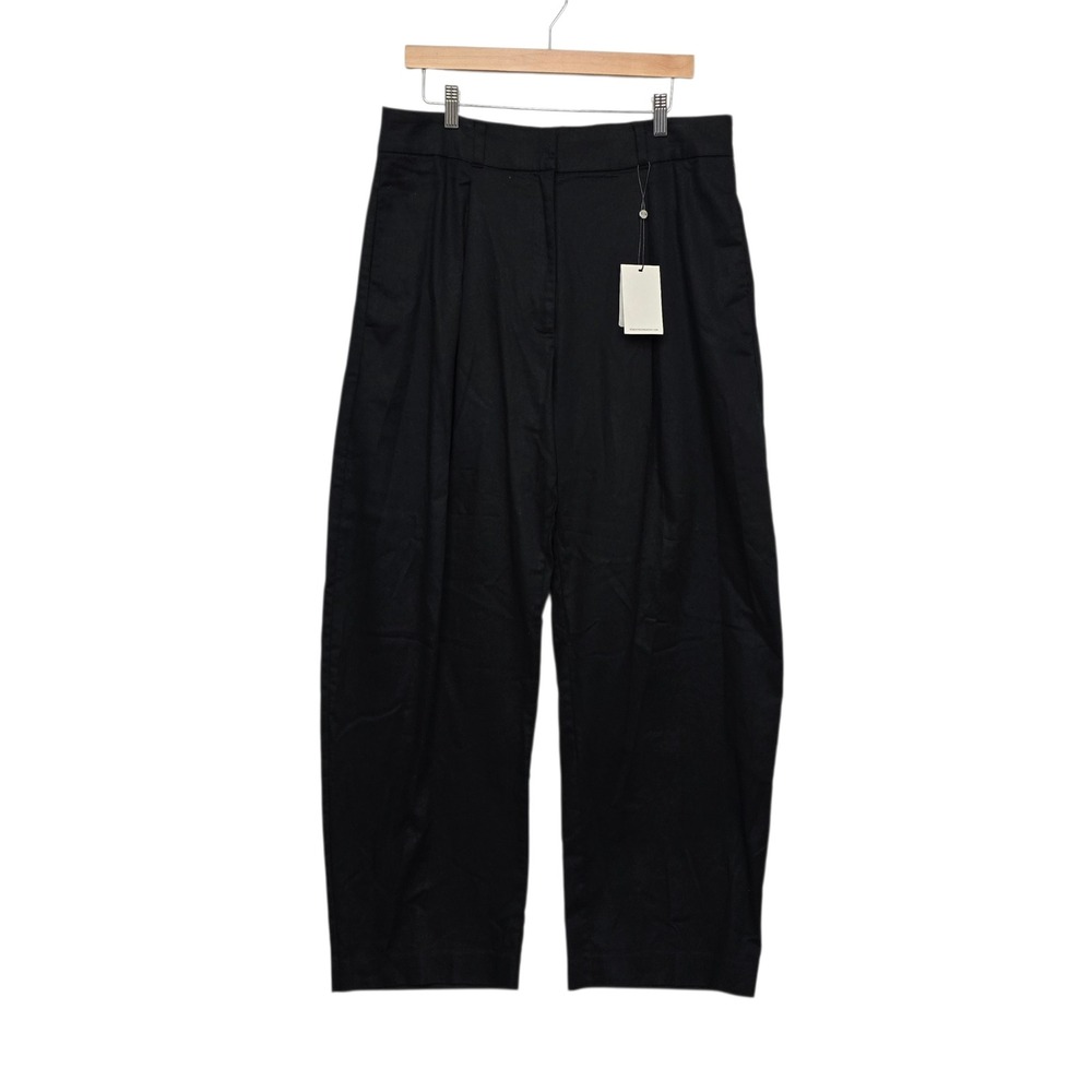Robert Rodriguez Black Wrenna Tapered Barrel Pleated Pants Size 18 NWT